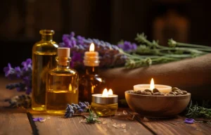 Virgin coconut oil and natural plant oils for skin care